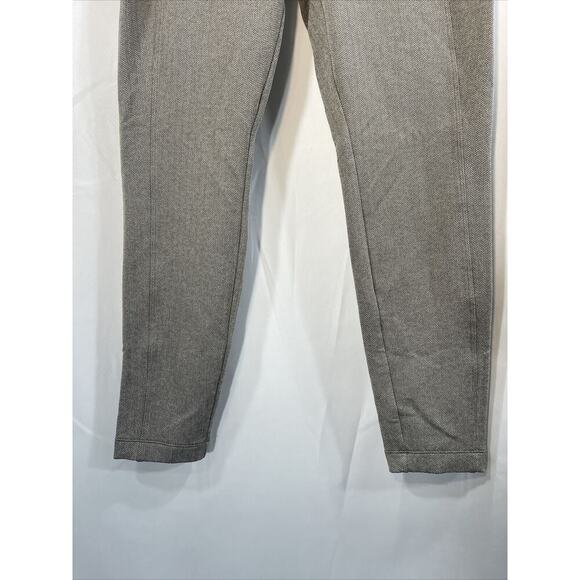 Athleta Womens M Delancey Taupie Brown Herringbone Leggings Classic EUC - Picture 2 of 11